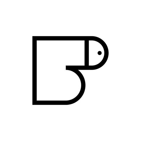 Einfache Designvorlage für das Logo des Buchstaben B Premium Vektor