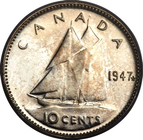 Canadian 10 Cent Coin Major Varieties