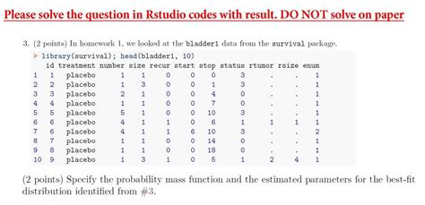 Solved Please Solve The Question In Rstudio Codes With Chegg