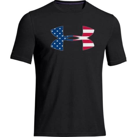 Under Armour Usa Flag Ua Logo T Shirt Mens Patriotic American Flag