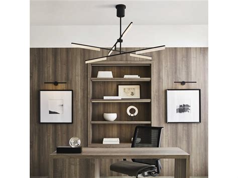 Visual Comfort Modern Klee 3-Light Nightshade Black Linear Chandelier ...