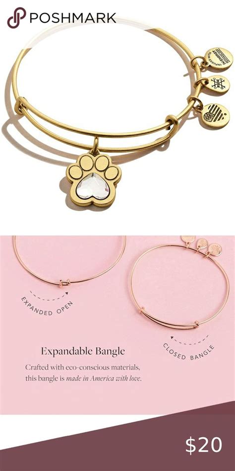 Alex And Ani Crystal Paw Prints Of Love Charm Alex And Ani Charm