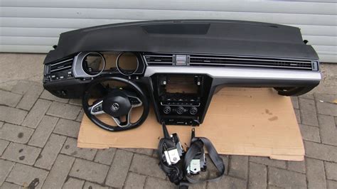 VW PASSAT B8 KONSOLA DESKA KOKPIT KOMPLET ORYGINAŁ 12329084746