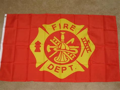 3x5 Fire Department Flag Fireman Flags Dept Banner F140 Neoplex