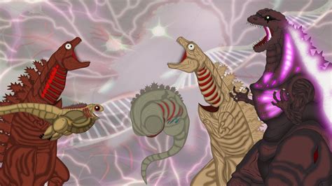 Evolution Of Shin Godzilla Size Comparison Godzilla Cartoon Vidoe