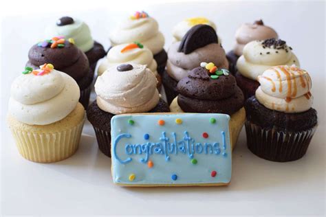 Congratulations Cupcake Assortment With Cookie Congratulations