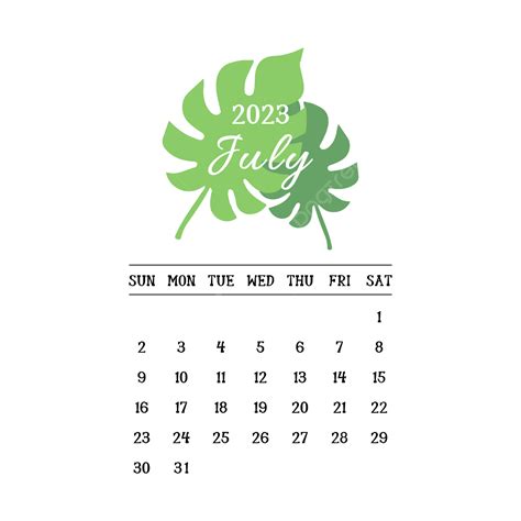 Calendrier De Dessin Animé De Juillet Du Nouvel An 2023 Png Hot Sex