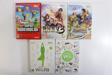 Lot of 5 Nintendo Wii Games New Super Mario Bros One Piece Sengoku ...