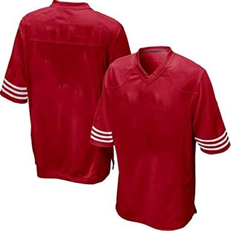 Youth & Adult Red Football Sleeve Stripe Jersey