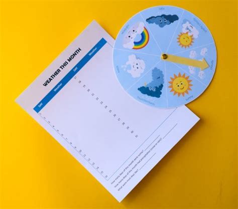 Free Printable Weather Wheel For Kids