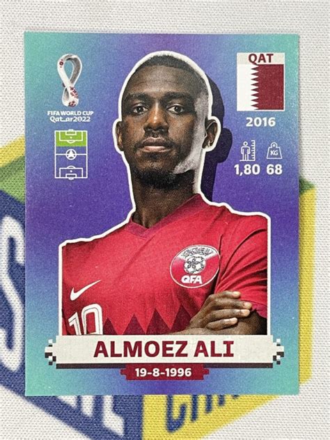 QAT19 Almoez Ali Qatar Panini World Cup 2022 Sticker Solve Collectibles