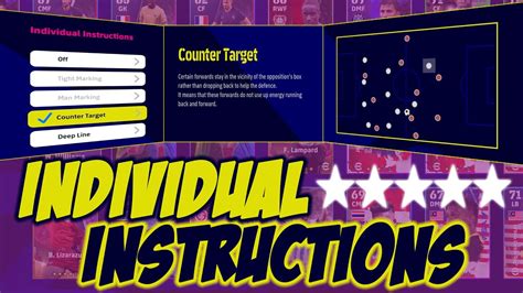 Individual Instructions Efootball Counter Target Efootball