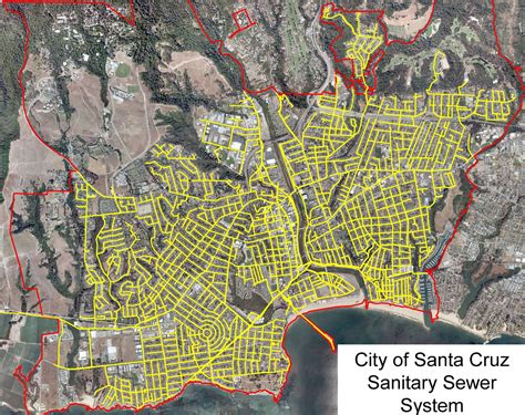 City Sanitary Sewer System City Of Santa Cruz