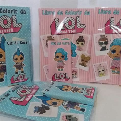 Livro De Colorir Giz De Cera Lol Surprise Elo7