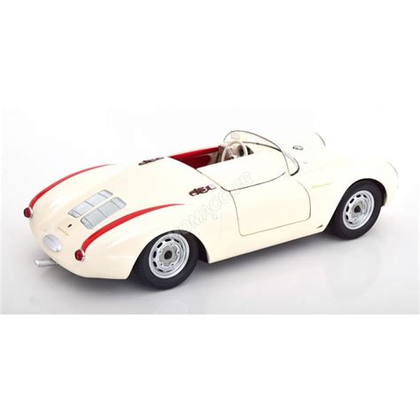 Miniatur Porsche A Spyder Blanc Rouge Bei