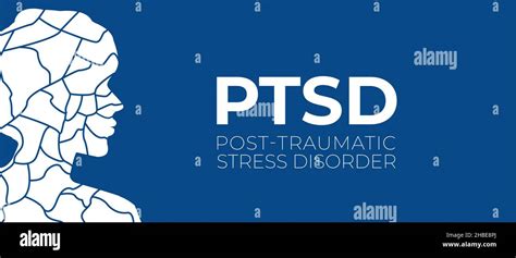 Ptsd Post Traumatic Stress Disorder Trauma Vector Illustration With Person Stock Vector Image