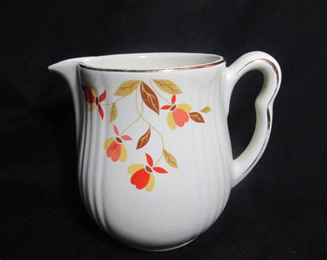 Autumn Leaf Jewel Tea Small Pitcher Creamer Made By Etsy Jewel Tea