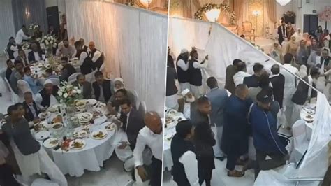 Uk Wedding Brawl Video Bolton Wedding Turns Into Absolute Chaos As