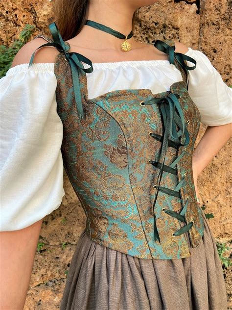 Renaissance Corset Peasant Bodice Ren Fair Corset Corset Etsy Renaissance Corset Corset