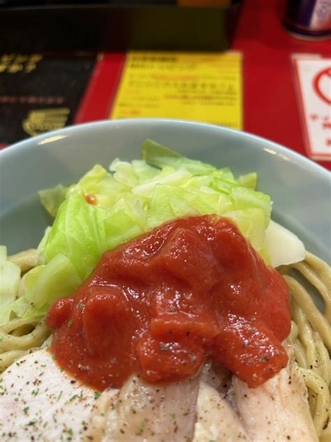 ラーメン大好き・特に家系。 自家製麺 酉＠横浜 1月限定麺 熱盛トマトカレーつけ麺