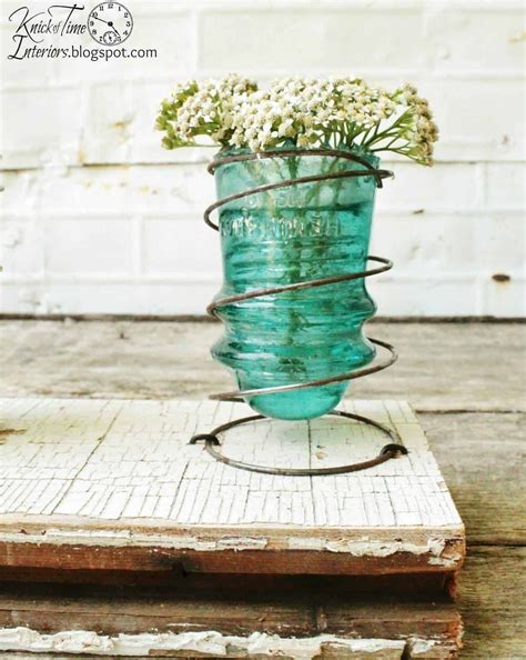 Creative Ideas Using Vintage Glass Insulators Recyclart Bed