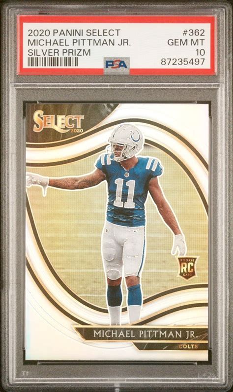 2020 Panini Select Michael Pittman Jr FIEL LEVEL Silver Prizm Rookie