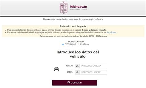 Adeudo vehicular México noviembre 2024