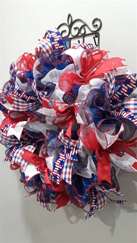 Patriotic wreathsPatriotic wreathMesh patriotic | Etsy