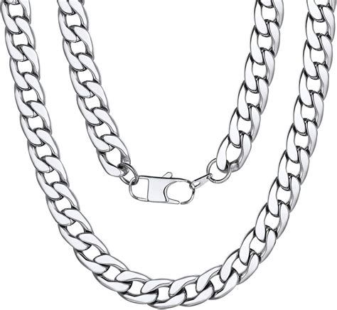 Chainspro Collier Grosse Chaîne Cubaine Argent Homme Gros Maillon 12mm