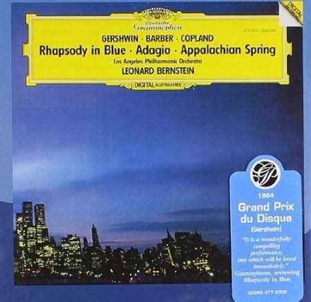 Amazon Co Jp Gershwin Rhapsody In Blue Copland Appalachian Spring