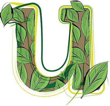 Green Leaf Alphabet Illustration Letter A Icon Graphic Plant Vector