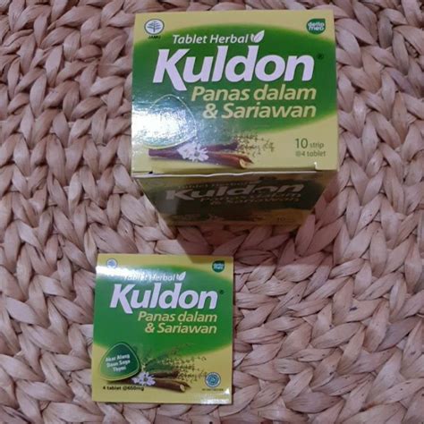 Jual Kuldon Tablet Herbal Panas Dalam Sariawan 1Strip 4tablet