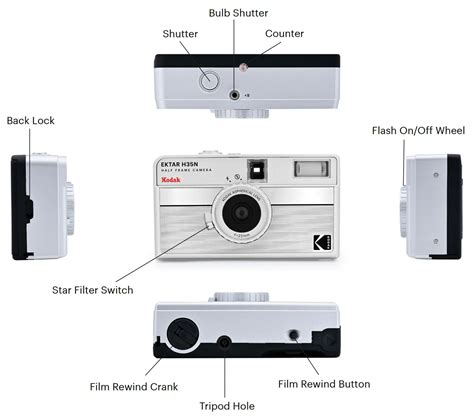 Kodak Ektar H35n Half Frame Film Camera Reformed Film Lab