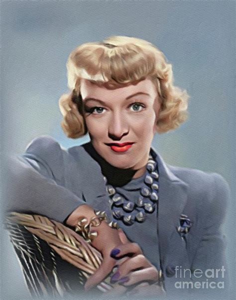 Eve Arden Vintage Actress Painting By John Springfield Fine Art America