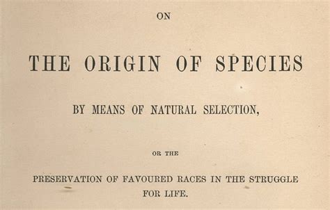 24 De Noviembre De 1859 Se Publica El Origen De Las Especies De