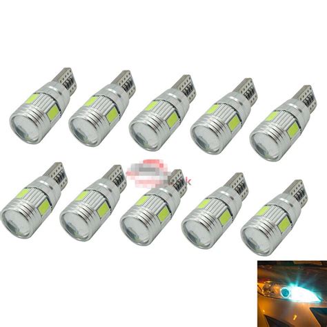 X T Ice Blue Led Light Canbus Error Free Car Side Wedge Metal