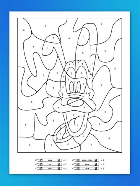 Free Disney Color By Number Printables For Kids