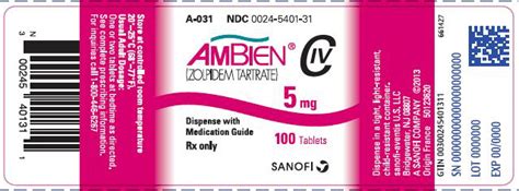 Ambien Zolpidem Recall Guide