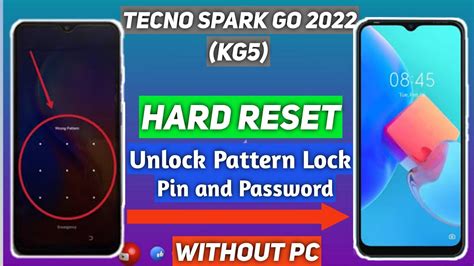 Tecno Spark Go Hard Reset Tecno Kg H Remove Pattern Pin And