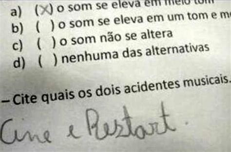 27 respostas de provas mais engraçadas - Tediado