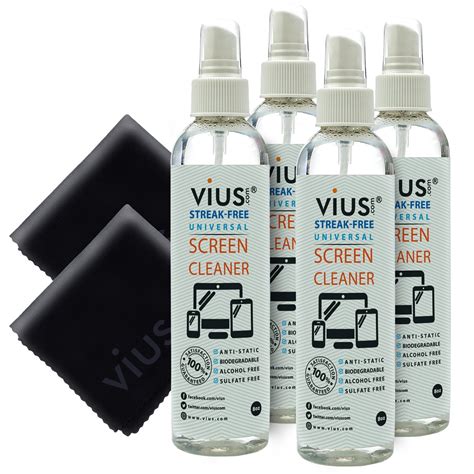 Screen Cleaner Vius Premium Screen Cleaner Spray For Lcd Led Tvs Laptops Tablets Monitors