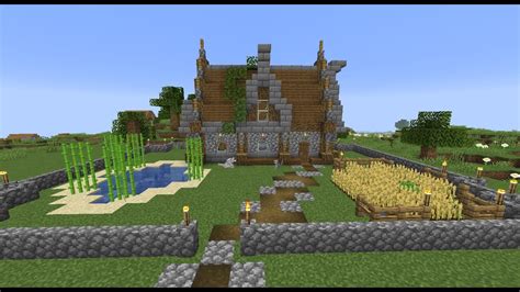 Come Costruire Una Casa Medievale Minecraft Youtube