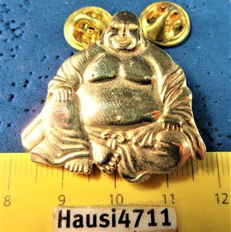 PIN 2NÄGEL HAPPY BUDDHA GOLDIG GROSSSS Kaufen auf Ricardo