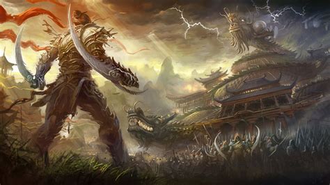 Epic Fantasy Warrior Hd Wallpaper A Battle For Glory