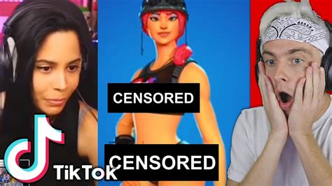 Reacting To Banned Fortnite Tik Toks Wtf Youtube