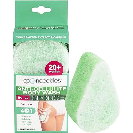 Amazon Spongeables Anti Cellulite Body Wash In A Sponge Scent