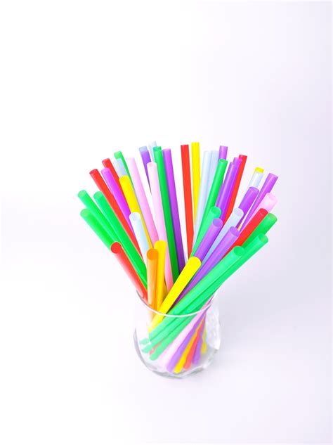 Biodegradable PLA Straight Jumbo Straws Made From Plants With