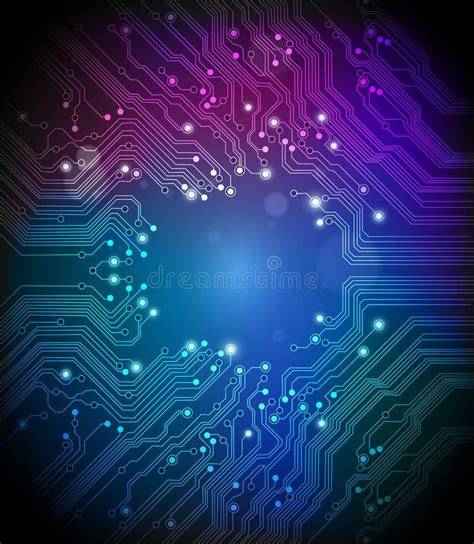 Circuit Board Background Texture Stock Vector Illustration Of Connect