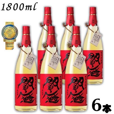 閻魔 焼酎 樽熟成 赤閻魔 25度 18l 瓶 1ケース 6本 1800ml 麦焼酎 老松酒造 400427 1リカーアイランド