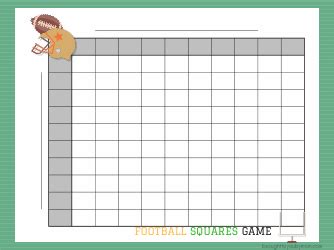 50 Square Grid Football Template Download Printable PDF | Templateroller